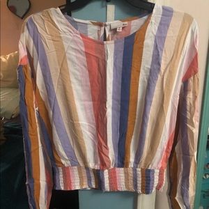 Colorful striped blouse